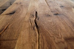 Casa Padrino tavolo da pranzo di lusso - Diversi Colori e Dimensioni - Tavolo da cucina con piano in legno massello rustico e gambe in vetro - Tavolo da Pranzo