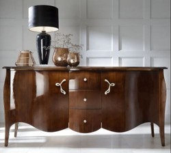 Casa Padrino Luxus Barock Kommode Braun 201 cm - Sideboard Art Deco Möbel 