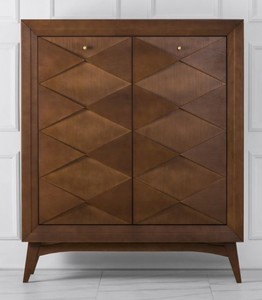Casa Padrino luxury neoclassical chest of drawers wood colors brown 120 x H143 cm - sideboard Art Deco furniture