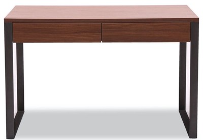 Casa Padrino Luxus Schreibtisch 120 x 60 x H. 78 cm - Verschiedene Farben - Moderner Schreibtisch mit 2 Schubladen und pulverbeschichteten Stahlbeinen