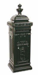 Casa Padrino Art Nouveau Stand Post Box Green Dark - Antique English Style Post Box Post Box - Nostalgia