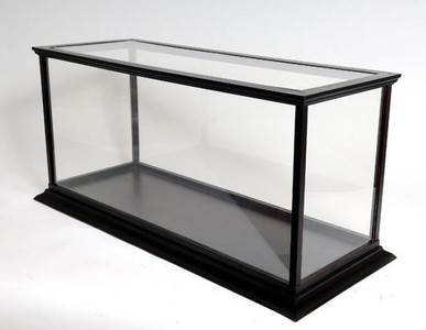 Casa Padrino Luxus Modelboot Vitrine 100,3 x 40,6 x H. 45,7 cm - Modellbau Vitrine - Modellbau Deko Accessoires