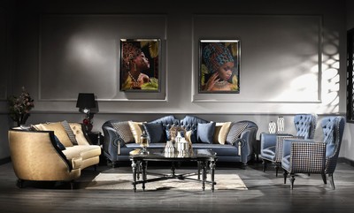 Casa Padrino Luxus Barock Sofa Gold / Schwarz 257 x 100 x H. 86 cm - Prunkvolles Wohnzimmer Sofa - Barockmöbel