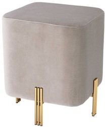 Casa Padrino taburete de lujo 40 x 40 x A. 45 cm - Varios Colores - Taburete Noble de Terciopelo - Muebles de Lujo