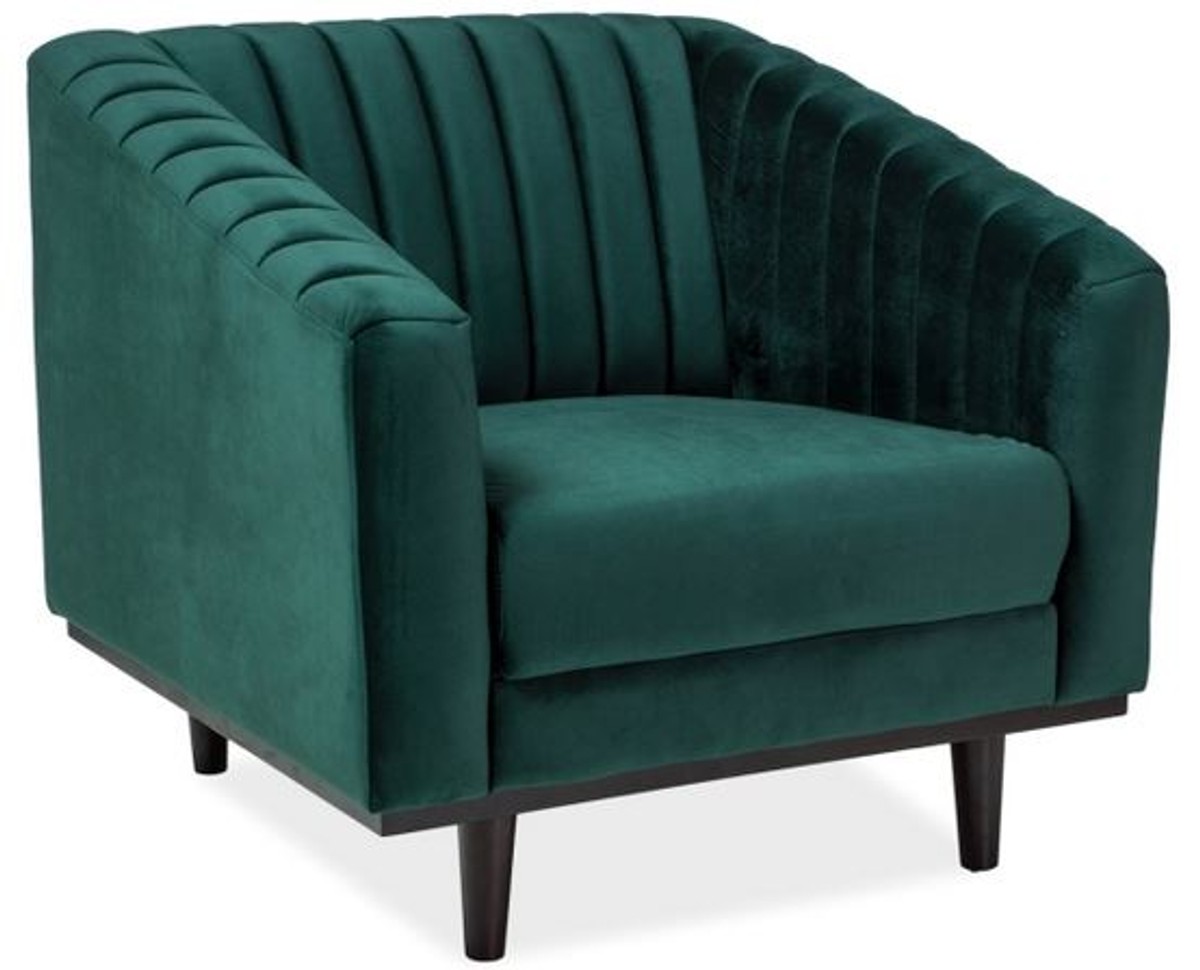 Casa Padrino Luxus Samt Sessel 83 x 85 x H. 78 cm - Verschiedene Farben - Wohnzimmer Sessel - Wohnzimmer Möbel