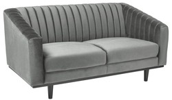 Casa Padrino canapé de luxe 150 x 85 x H. 78 cm - Canapé de salon en tissu velours fin - Meubles de Salon