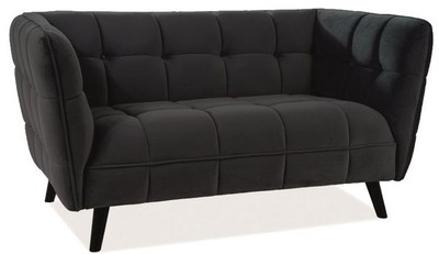 Casa Padrino Luxus Wohnzimmer Sofa mit edlem Samtstoff 145 x 85 x H. 78 cm - Luxus Möbel