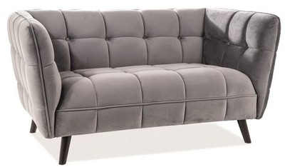 Casa Padrino Luxus Wohnzimmer Sofa mit edlem Samtstoff 145 x 85 x H. 78 cm - Luxus Möbel