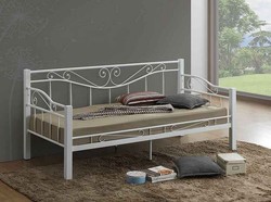 Casa Padrino lit de style campagnard 100 x 212 x H. 97 cm - Différentes Couleurs - Lit simple de style campagnard - Mobilier de Chambre