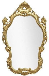 Casa Padrino specchio barocco di lusso oro 55 x 4 x A. 86 cm - Specchio da parete magnifico in stile barocco - Qualità di Lusso - Fatto in Italia