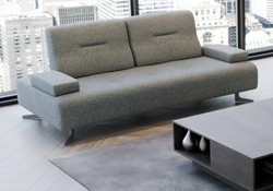 Casa Padrino luxury sofa with adjustable backrests gray - Various Sizes - Modern living room sofa - Luxury Furniture