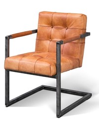 Casa Padrino Vintage Industrial Real Leather Armchair - ALL COLORS - Luxury Armchair Industrial Armrest Design Furniture Buffalo Leather Casa Padrino Vintage Industrial Real Leather Armchair - ALL COLORS - Luxury Armchair Industrial Armrest Design Furniture Buffalo Leather