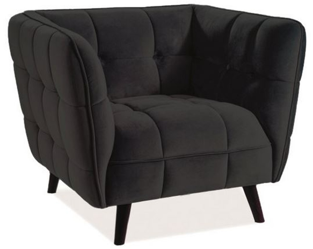 Casa Padrino Luxus Sessel 92 x 85 x H. 78 cm - Verschiedene Farben - Wohnzimmer Sessel mit edlem Samtsoff