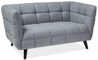 Casa Padrino Luxus Sofa Castello Grau / Schwarz