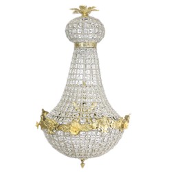Lampadario barocco oro con cristalli di vetro 50 x H 90 cm stile antico - lampadario lustro mobili lampada a sospensione lampada a sospensione Lampadario barocco oro con cristalli di vetro 50 x H 90 cm stile antico - lampadario lustro mobili lampada a sospensione lampada a sospensione