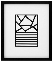 Casa Padrino ensemble de images de luxe lot de 6 art abstrait noir / blanc 55 x H. 65 cm - Tirages d'art - Art mural - Décoration Murale de Luxe