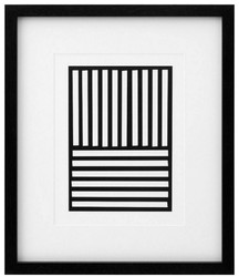 Casa Padrino ensemble de images de luxe lot de 6 art abstrait noir / blanc 55 x H. 65 cm - Tirages d'art - Art mural - Décoration Murale de Luxe