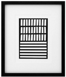 Casa Padrino ensemble de images de luxe lot de 6 art abstrait noir / blanc 55 x H. 65 cm - Tirages d'art - Art mural - Décoration Murale de Luxe