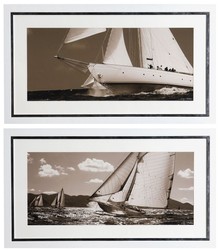 Casa Padrino luxury pictures set yachts sailing ships 110 x H. 60 cm - Art prints - Wall art - Luxury Wall Decoration
