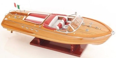 Modellboot, Speedboot, Rennboot, Holzboot, Deko Boot