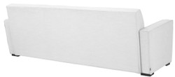 Casa Padrino canapé de salon de luxe blanc / noir 229 x 94 x H. 82 cm - Meubles de Salon de Luxe