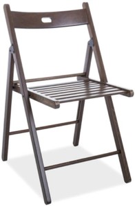 Casa Padrino sedia pieghevole di lusso marrone scuro 40 x 43 x A. 78 cm - Sedia in faggio massiccio - Sedia in Legno con Maniglia