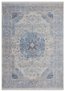 Casa Padrino alfombra vintage azul / gris - Diferentes Tamaños - Alfombra de salón rectangular - Accesorios Decorativos