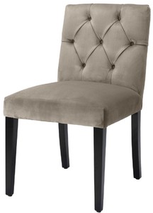 Luxus Samt Küchenstuhl, Luxus Samt Esszimmerstuhl, Chesterfield Esszimmerstuhl, Esszimmerstuhl Greige, Luxury Velvet Kitchen Chair, Luxury Velvet Dining Chair, Chesterfield Dining Chair, Greige Dining Chair