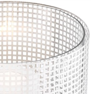 Casa Padrino Luxus Kerzenleuchter Silber Ø 25,5 x H. 25 cm - Runder Kerzenleuchter aus Edelstahl und Glas - Luxus Deko Accessoires