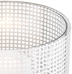 Casa Padrino luxury candle holder silver Ø 25.5 x H. 25 cm - Round stainless steel and glass hurricane - Luxury decorative accessories
