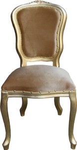 Casa Padrino Luxus Barock Stuhl Gold Samtstoff Golden Baroque Chair Chairs Furniture Möbel Einrichtung Interior Dinner Dining Casa Padrino Luxus Barock Stuhl Gold Samtstoff Golden Baroque Chair Chairs Furniture Möbel Einrichtung Interior Dinner Dining