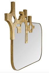 Miroir design de luxe Casa Padrino bronze - aspect or 81 x 54 cm - Art Design