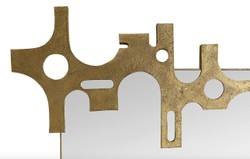 Miroir design de luxe Casa Padrino bronze - aspect or 81 x 54 cm - Art Design