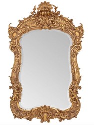 Casa Padrino Luxus Barock Spiegel Gold Antik Stil Wandpsiegel Engel Luxury Baroque Mirror Antique Gold Angel Furniture Interior Möbel Luxury Einrichtung