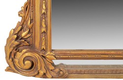 Enorme specchio barocco Casa Padrino oro 220 x 160 cm con motivi angelo - stile antico - esecuzione splendida e pesante
