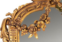 Enorme specchio barocco Casa Padrino oro 220 x 160 cm con motivi angelo - stile antico - esecuzione splendida e pesante