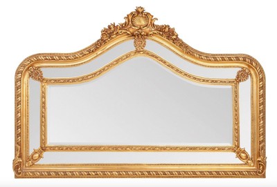 Casa Padrino Luxus Barock Spiegel Gold Antik Stil Wandpsiegel Engel Luxury Baroque Mirror Antique Gold Angel Furniture Interior Möbel Luxury Einrichtung