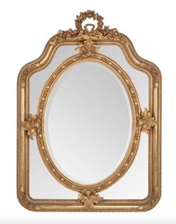 Casa Padrino baroque mirror gold 90 x H 120 cm - wall mirror antique style living room furniture