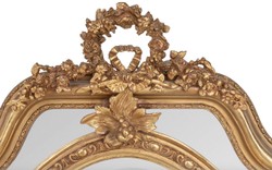 Casa Padrino baroque mirror gold 90 x H 120 cm - wall mirror antique style living room furniture