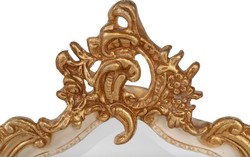 Casa Padrino espejo barroco estilo antiguo crema / oro 115 x 48 cm - mueble espejo de pared