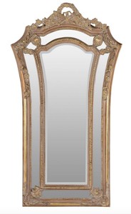 Casa Padrino specchio da parete barocco marrone / oro 115 x H. 207 cm - specchio in stile barocco mobili in stile antico