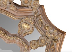 Casa Padrino specchio da parete barocco marrone / oro 115 x H. 207 cm - specchio in stile barocco mobili in stile antico