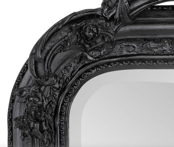 Casa Padrino Barock Spiegel Schwarz 90 x H. 160 cm - Wandspiegel Antik Stil Möbel