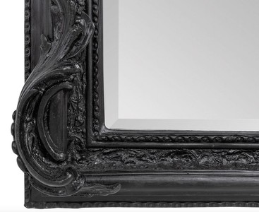 Casa Padrino Barock Spiegel Schwarz 90 x H. 160 cm - Wandspiegel Antik Stil Möbel