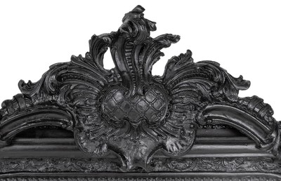 Casa Padrino Barock Spiegel Schwarz 90 x H. 160 cm - Wandspiegel Antik Stil Möbel