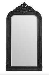 Casa Padrino specchio barocco nero 90 x H. 160 cm - specchio da parete con mobili in stile antico