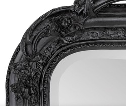 Casa Padrino specchio barocco nero 90 x H. 160 cm - specchio da parete con mobili in stile antico