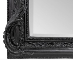 Casa Padrino specchio barocco nero 90 x H. 160 cm - specchio da parete con mobili in stile antico
