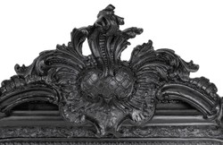 Casa Padrino specchio barocco nero 90 x H. 160 cm - specchio da parete con mobili in stile antico