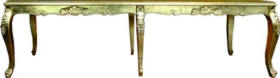 Énorme table de salle à manger de luxe baroque longue Casa Padrino or 300 cm x 100 cm - table à manger - Made in Italy - Luxury Collection